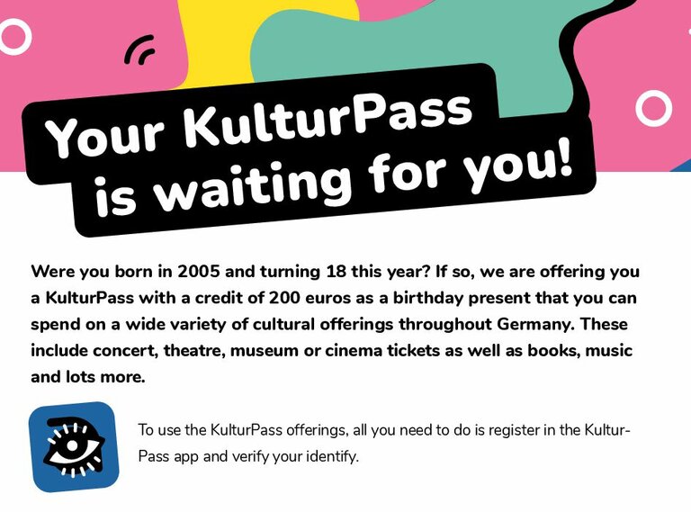 KulturPass Info-Flyer Englisch 