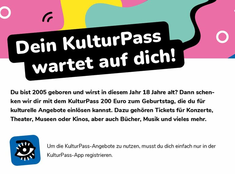KulturPass Info-Flyer Deutsch 
